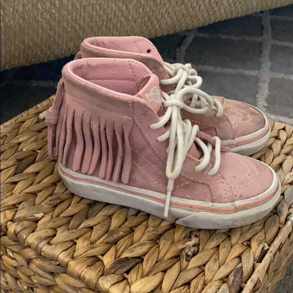 Vans SK8-Hi Moc Sneaker Pink Fringe